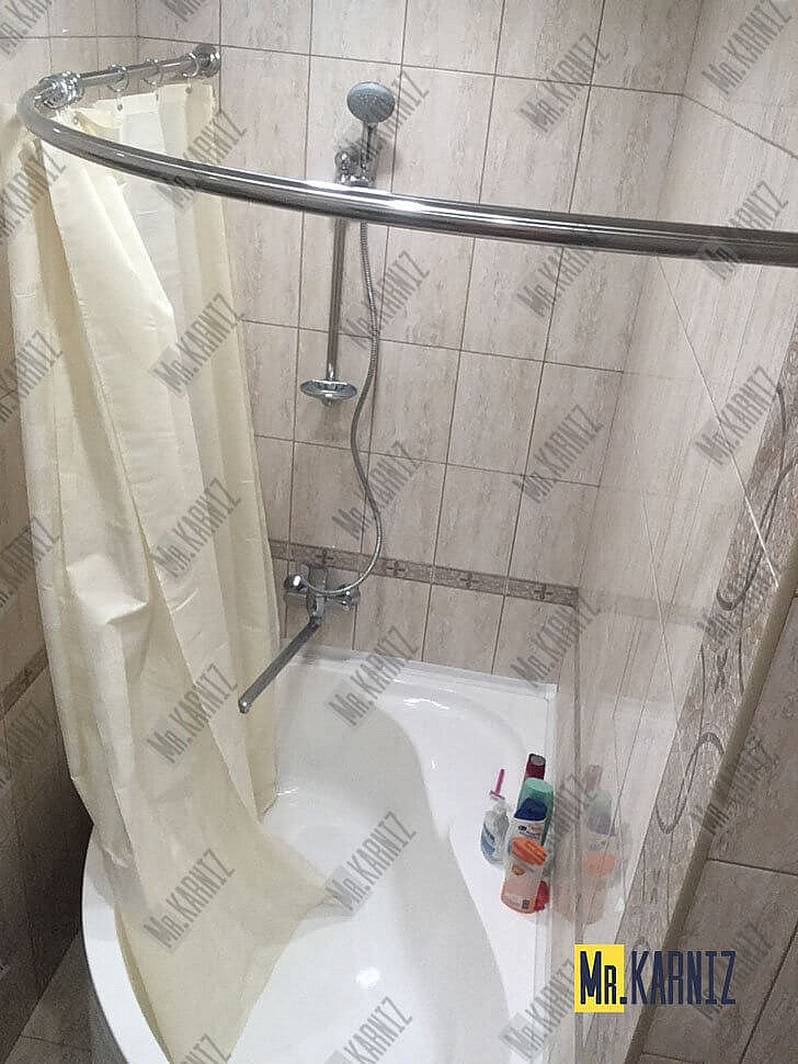 Карниз для ванны Aquanet Maldiva 150х90 Усиленный 25 мм MrKARNIZ фото 13