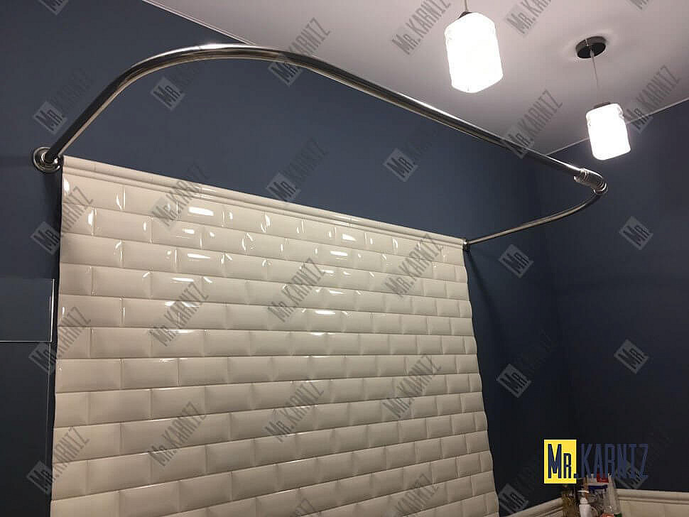 Карниз для ванны EvaGold OLB-842 п-образный 160х100 Усиленный 25 мм MrKARNIZ фото 2