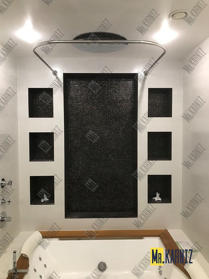 Карниз для ванны EvaGold OLB-842 п-образный 160х100 Усиленный 25 мм MrKARNIZ фото 5