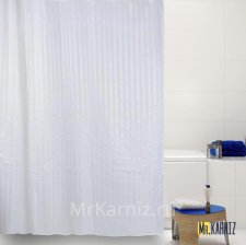 Штора для ванной HILTON белая