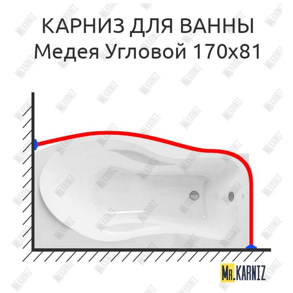 Карниз для ванны Osm Медея Угловой 170х81 Усиленный 20 мм MrKARNIZ Карниз для ванны Osm Медея Угловой 170х81 Усиленный 20 мм MrKARNIZ